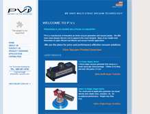 Tablet Screenshot of pneumatic-vacuum.com